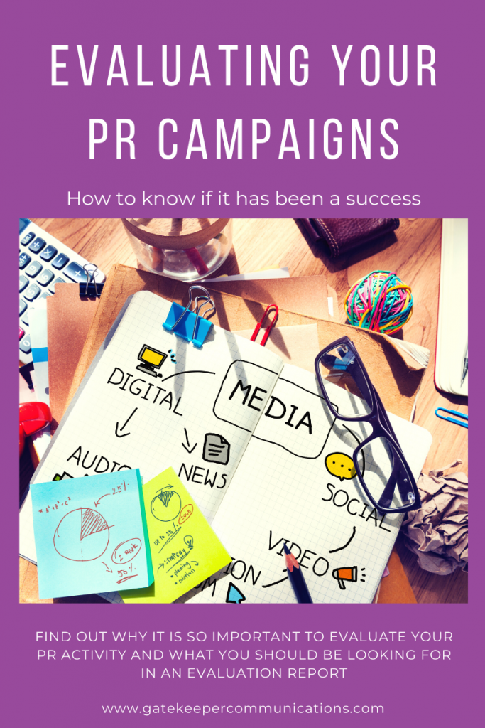 Blog graphic to complement an article about how to evaluate PR campaigns