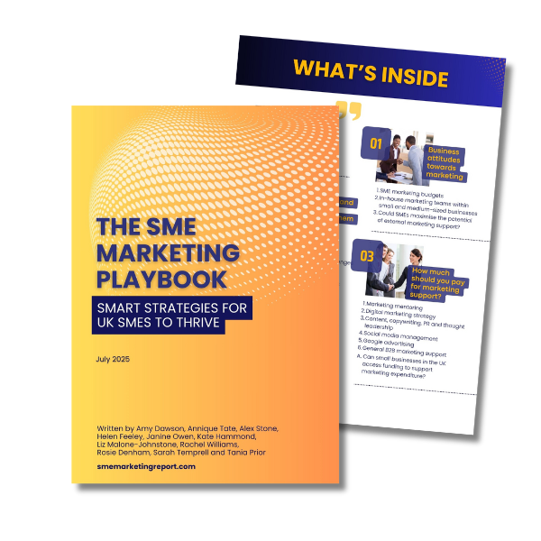 SME marketing playbook mockup