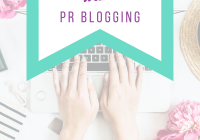 Blog graphic to get started with PR blogging