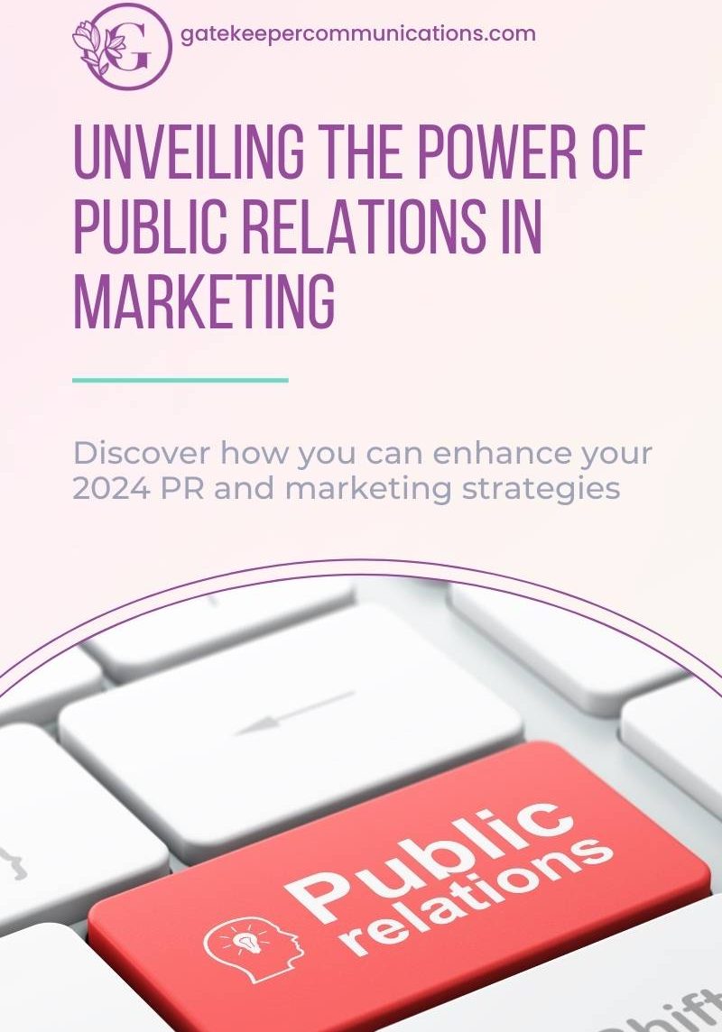 blog graphic with the words "Unveiling the power of public relations in marketing"