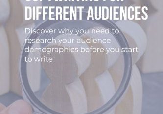 Blog graphic with the headline tailor your copywriting for different audiences